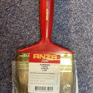 anza 2000 varnish 100mm paint brush front