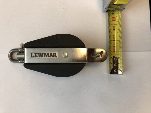 Lewmar 65mm single Block with Becket
