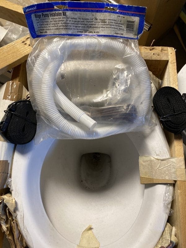 Toilet Bowl with Bilge Pump