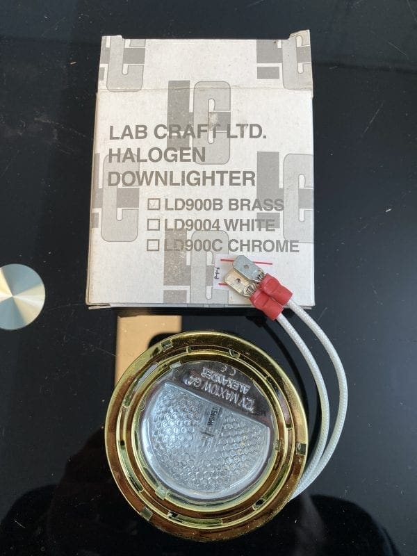 Lab Craft Halogen Downlighter LD900B Brass Light