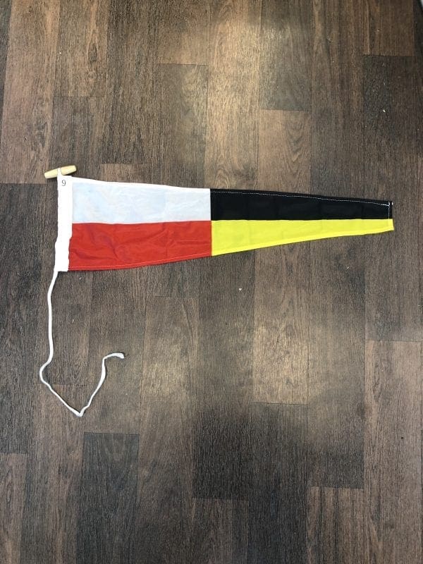 Waveline '9' Numeral Pennant