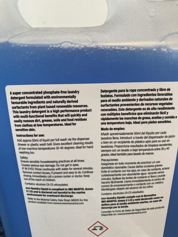 Ecoworks Marine Eco Laundry Cleaner 5L