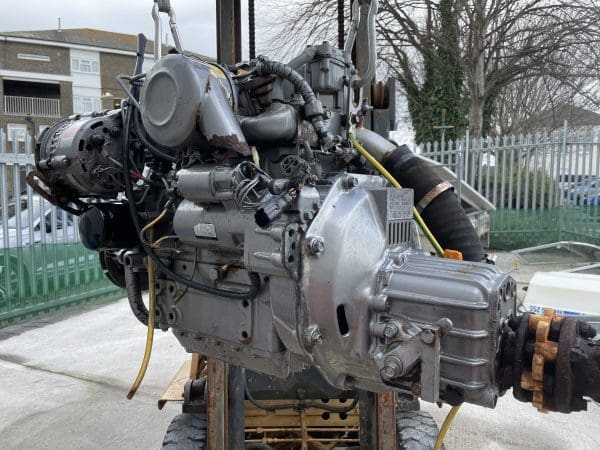 Yanmar 3GM30F engine, gearbox, control panel & wiring loom