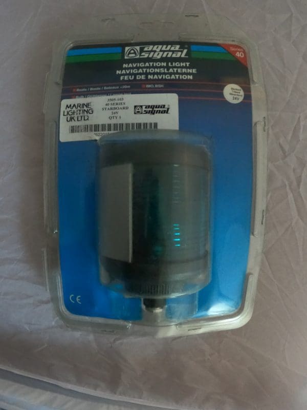 Aqua Signal Series 40: Starboard navigation light (for Boats up to 20 Metres)
