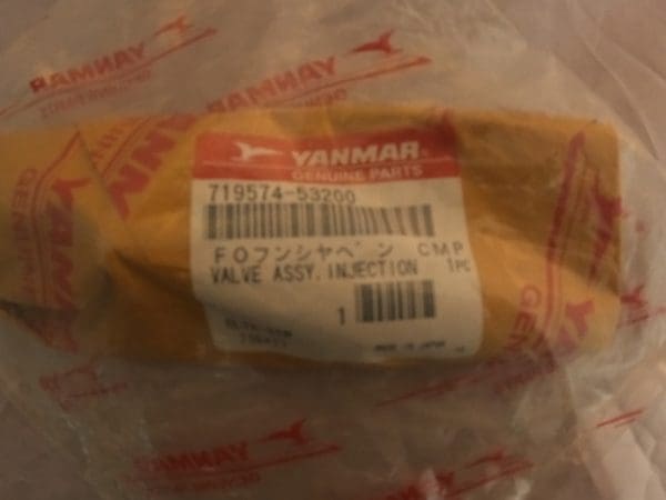 Yanmar Valve assembly Injection 719574-53200