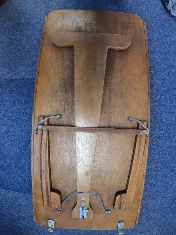 Wooden yacht table