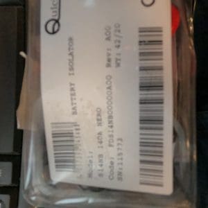 Quick battery isolator Model S14NB 140A NERO