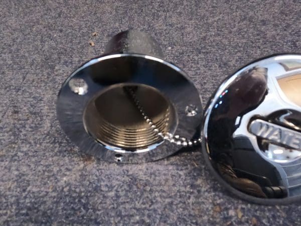 Pump Out Deck Fitting Water