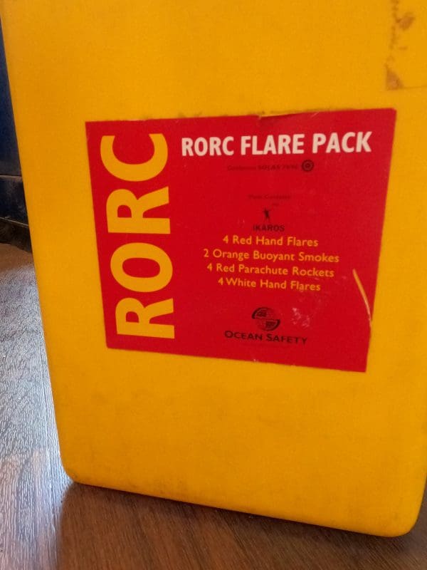 RORC Emergency flare pack container