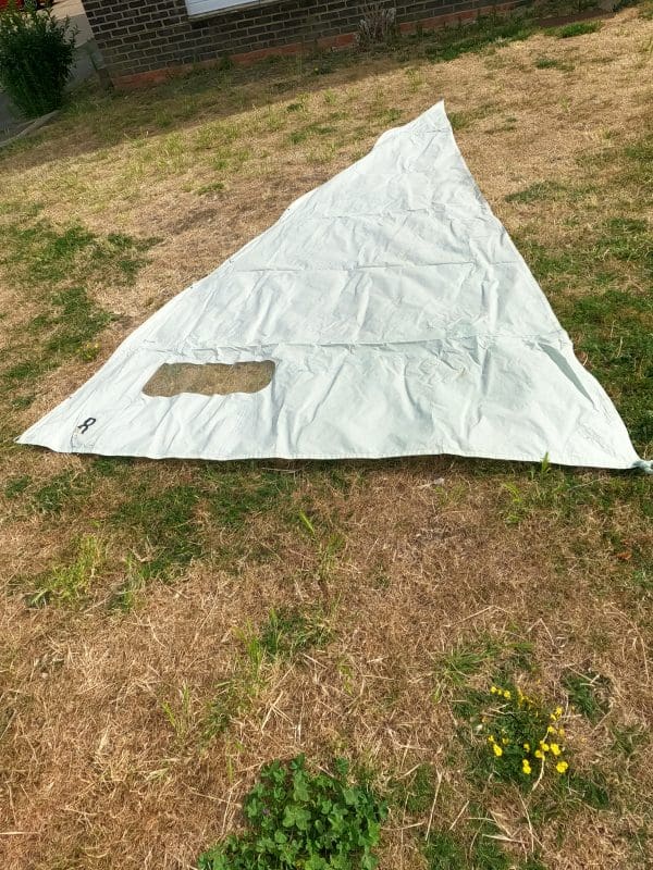 Rockall dinghy genoa sail- White