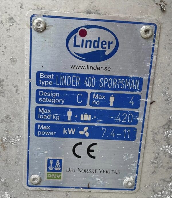 Linder 400 Aluminium Fishing Boat For Sale